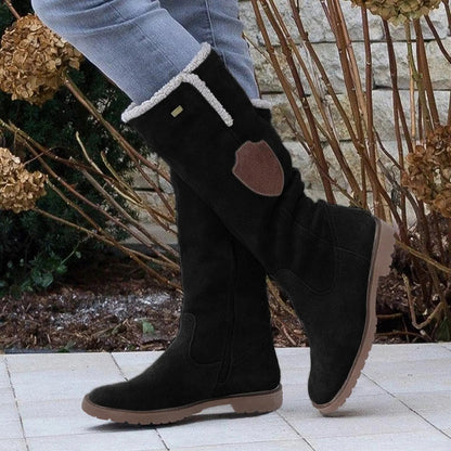 Natalie | Women’s Mid-Calf Boots with Suede-Like Finish