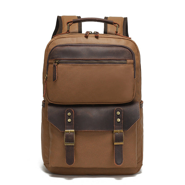 Variant image for Versatile | Waterproof Leather Travel Backpack for Laptop and Essentials-1