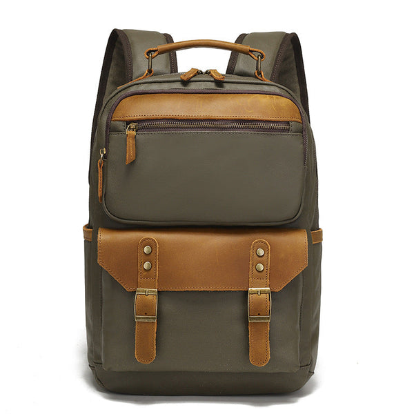 Variant image for Versatile | Waterproof Leather Travel Backpack for Laptop and Essentials-2