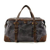Stavanger | Durable Canvas Weekend Travel Bag with Leather Accents-2