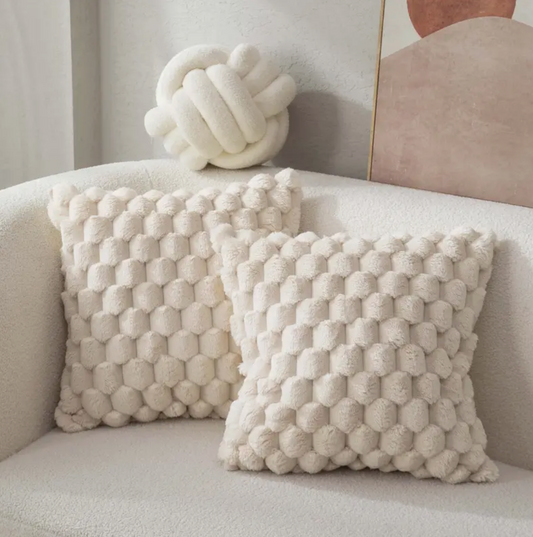 Luxe Comfort | SnuggleMink Plush Pillow with Removable Washable Cover