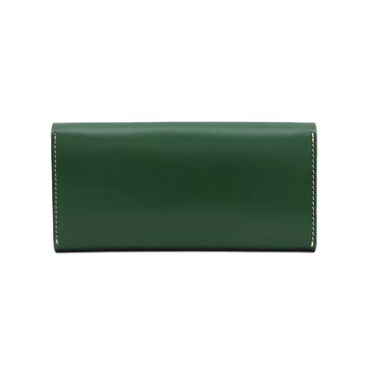 Women's Leather Snap Wallet with Multiple Card Slots and Zipper Pocket – Elegant Vintage Design 6