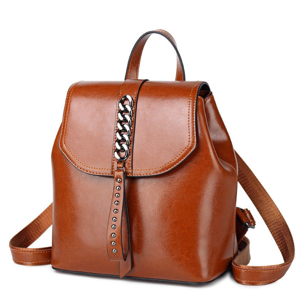 Variant image for Elegant | Women's Leather Backpack with Adjustable Straps and Multiple Compartments-1