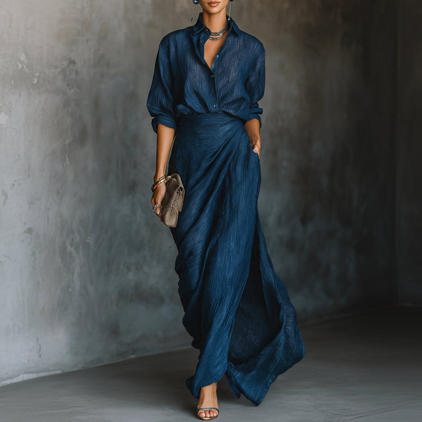 Paloma | Women’s Elegant Shirt & Maxi Skirt Set