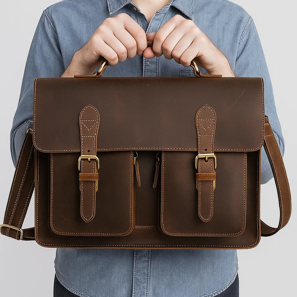 Zanrek | Legacy Vegan Leather Briefcase