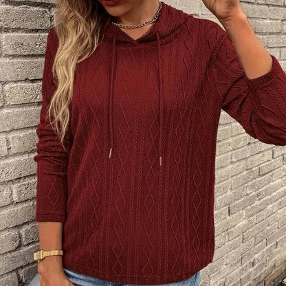 Annie | Women’s Cable-Knit Pullover Hoodie