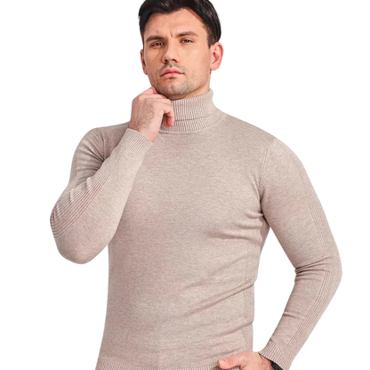 Damon | Men’s Slim Fit Ribbed Turtleneck Sweater