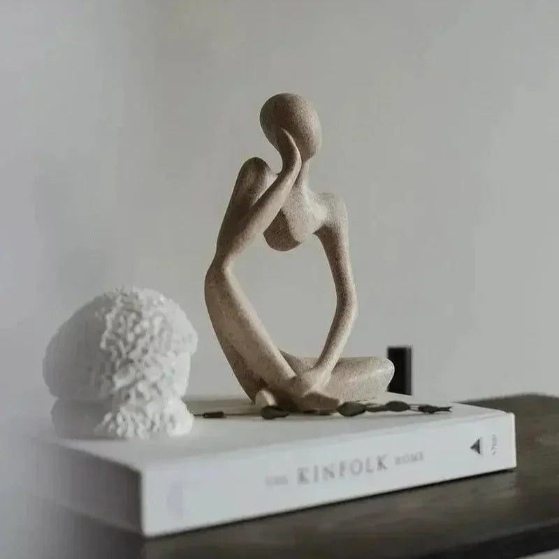 MindMuse Resin Sculpture | Abstract Thought-Inspired Modern Home Accent