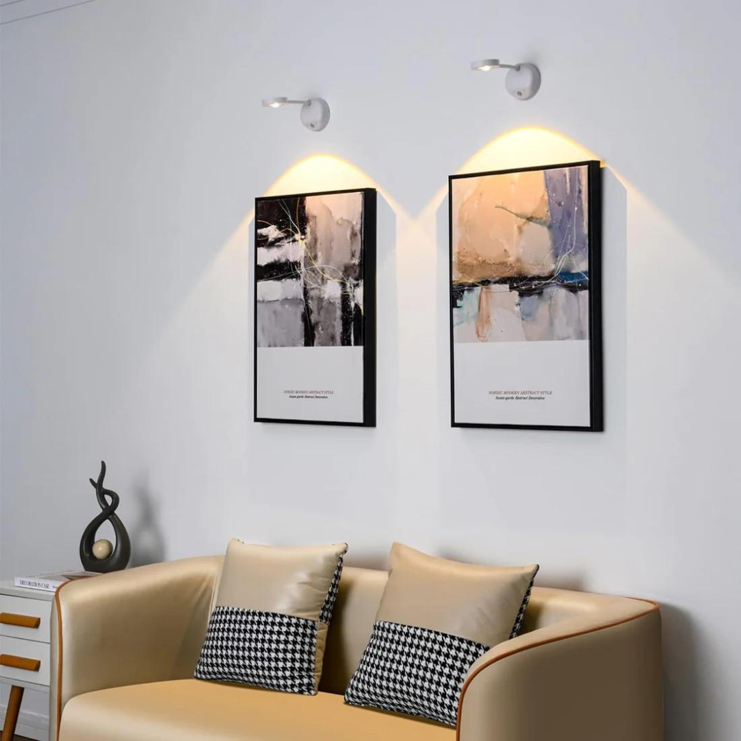 Wireless Rechargeable LED | AuraBeam Motion Sensor Spotlight