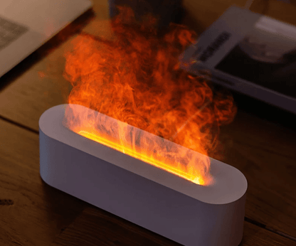 AuraBlaze Flame Diffuser | Air Humidifier with Aromatic Mist