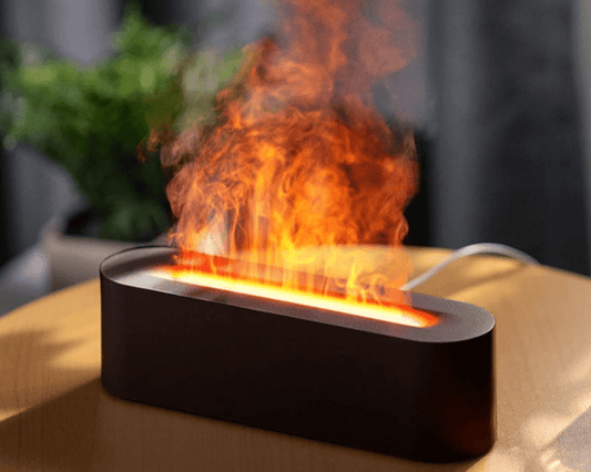 AuraBlaze Flame Diffuser | Air Humidifier with Aromatic Mist