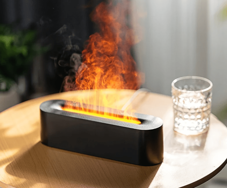 AuraBlaze Flame Diffuser | Air Humidifier with Aromatic Mist