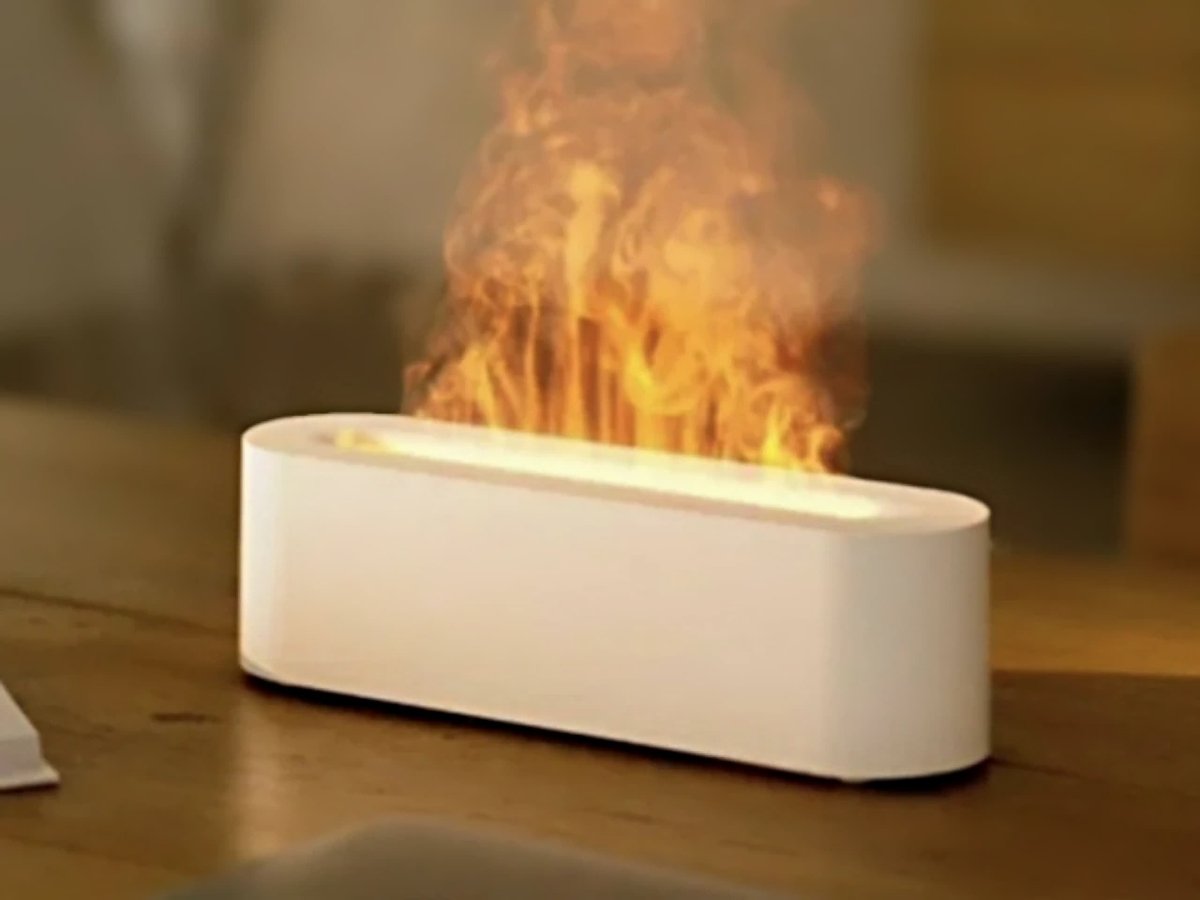 AuraBlaze Flame Diffuser | Air Humidifier with Aromatic Mist