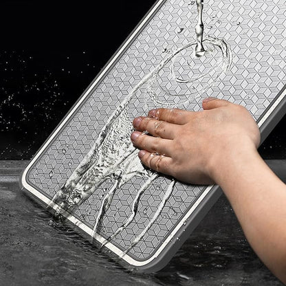 Reversible Cutting Board | Stainless Steel Dual-Sided with Sharpener