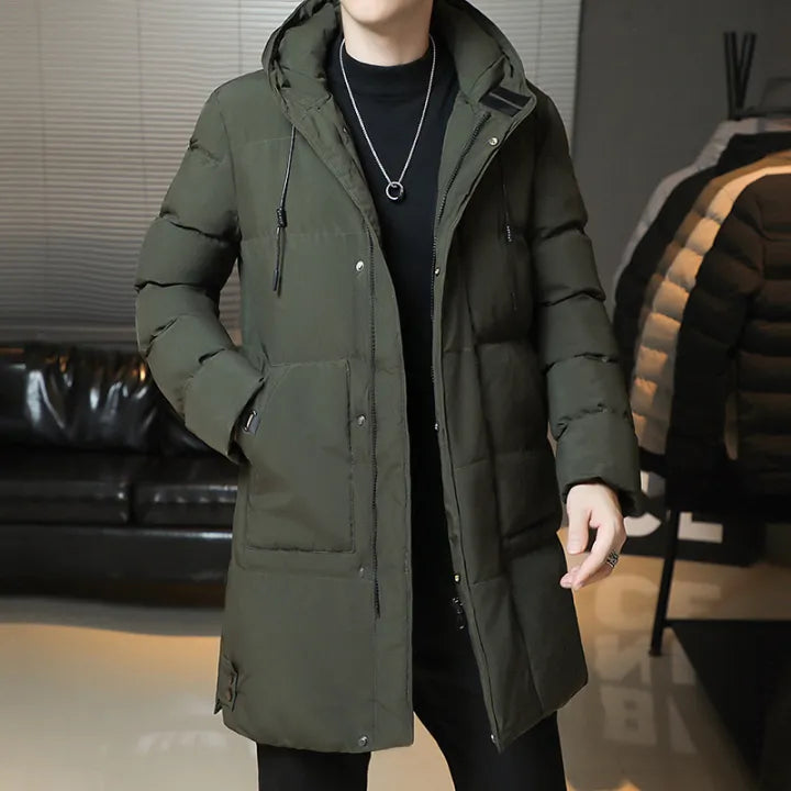 Callum | Men’s Quilted Cotton Hooded Padded Coat