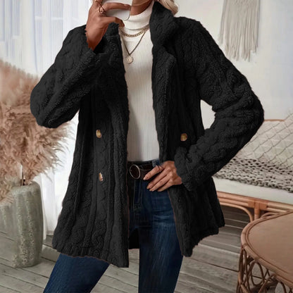 Vanya | Women’s Contemporary Relaxed Fit Coat with Notched Lapel