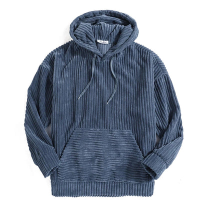 Trevor | Men’s Oversized Corduroy Hoodie with Kangaroo Pocket