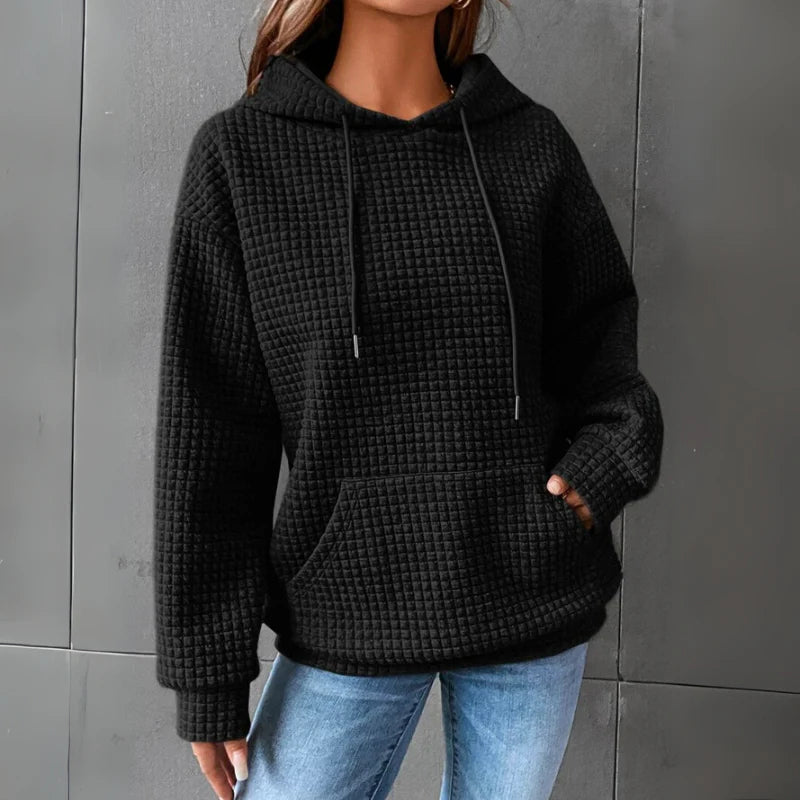 Lydia | Women’s Cozy Waffle-Knit Hoodie for Relaxed Comfort