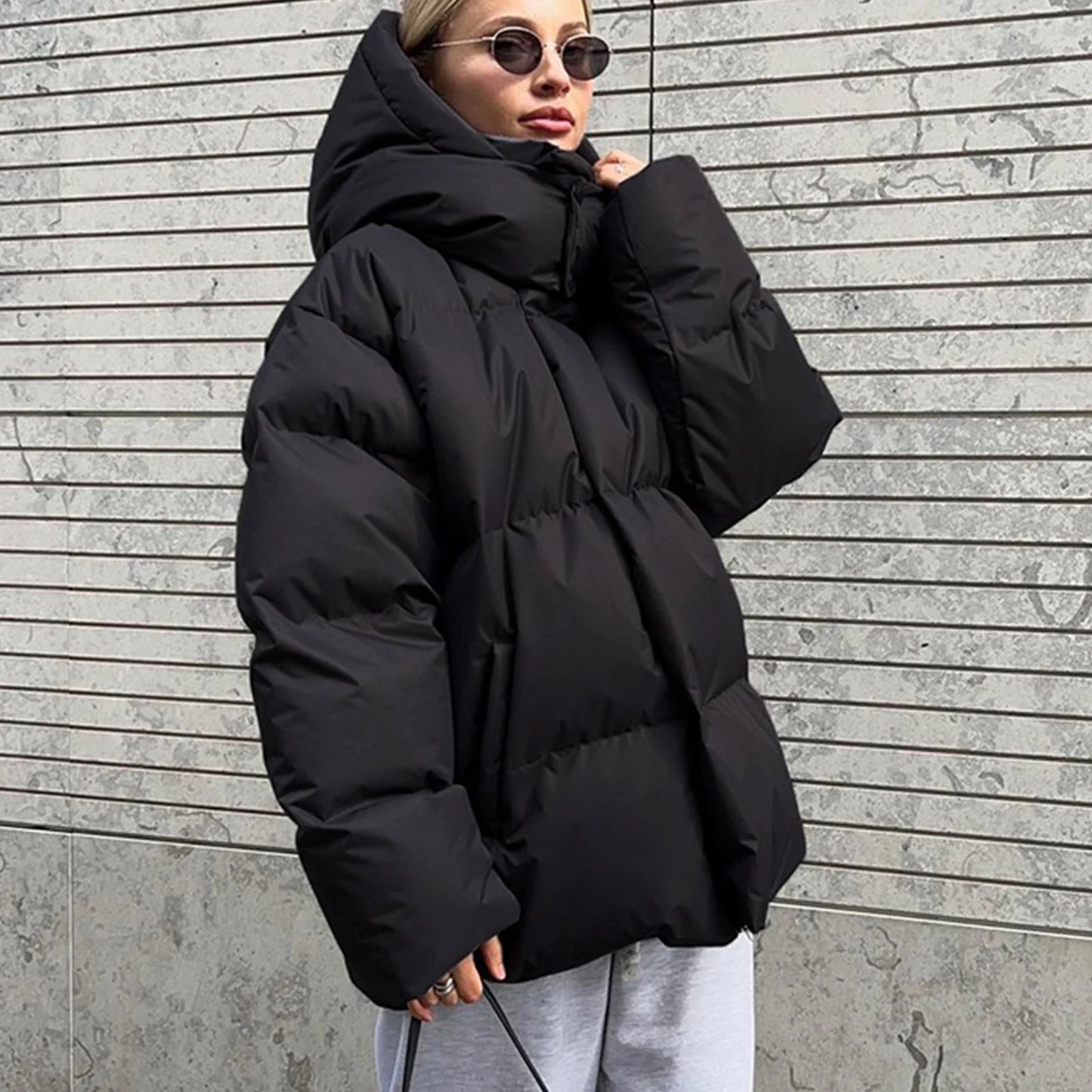 Eerie | Women’s Quilted Puffer Jacket with Oversized Fit and Hood