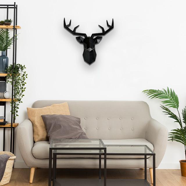 PolarStag Wall Sculpture | Scandinavian Rustic Style