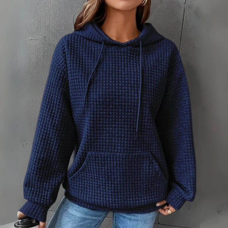 Lydia | Women’s Cozy Waffle-Knit Hoodie for Relaxed Comfort