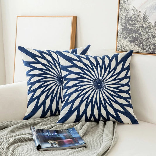 Artisan Aura | SapphireStitch Embroidered Pillow Cover