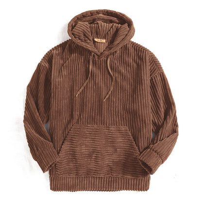 Trevor | Men’s Oversized Corduroy Hoodie with Kangaroo Pocket