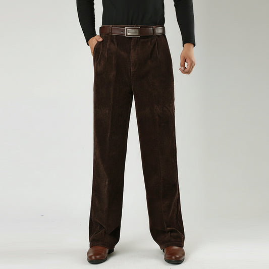Sebastian | Men’s Casual Cotton Pleated Chino Pants