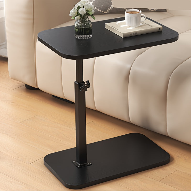 ModiSlide Side Table | Adjustable Wood & Metal C-Table for Sofa or Bedside Ease