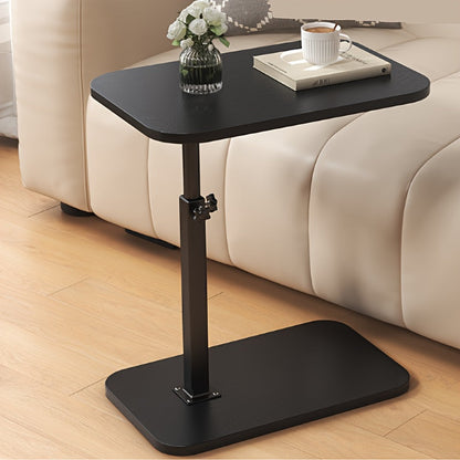 ModiSlide Side Table | Adjustable Wood & Metal C-Table for Sofa or Bedside Ease