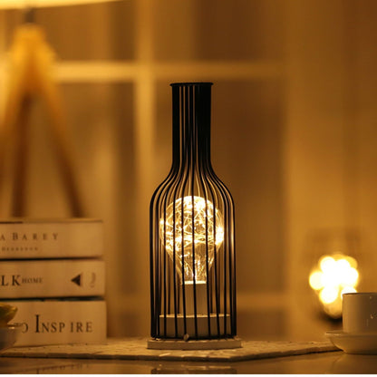 Noir Luxe | Sleek Fabric Shade LED Table Lamp