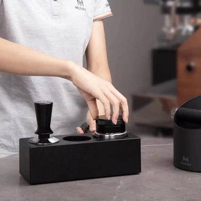 Espresso Tamping Stand | Adjustable Coffee Portafilter Holder 51–58mm