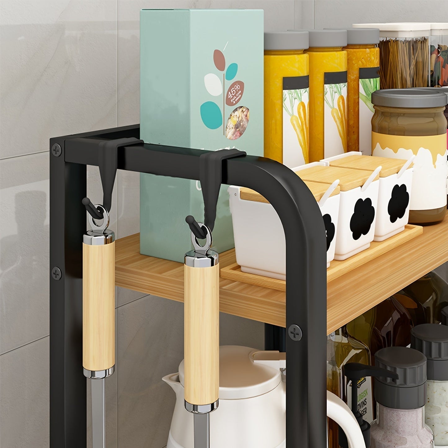 NovaSteel Organizer | Durable Kitchen Shelf with Modern Style