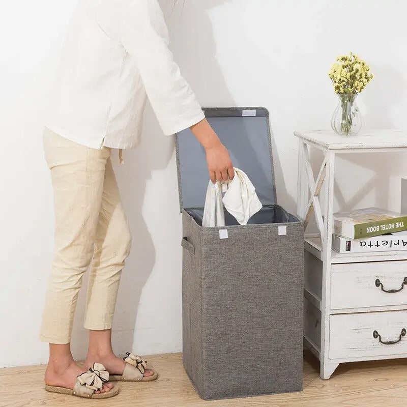 Hideaway Hamper | Sleek, Foldable Laundry Storage with a Lid & Spacious Design