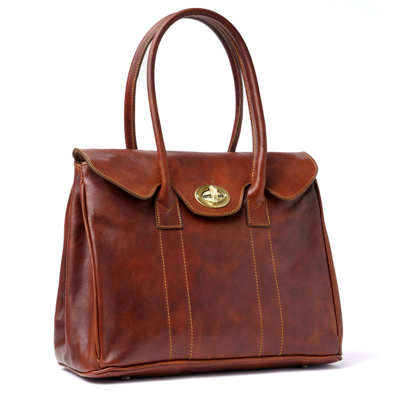 Sophia | Women's Leather Laptop Bag with Organized Storage and Comfortable Carrying Options-2