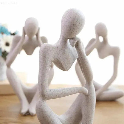 MindMuse Resin Sculpture | Abstract Thought-Inspired Modern Home Accent