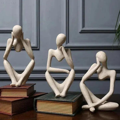 MindMuse Resin Sculpture | Abstract Thought-Inspired Modern Home Accent