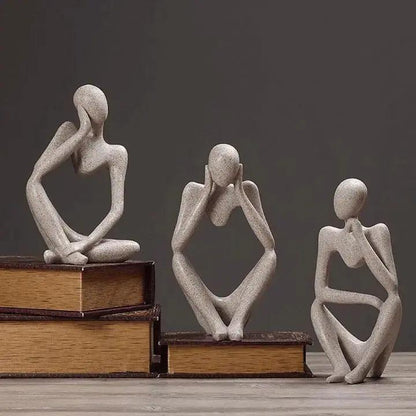 MindMuse Resin Sculpture | Abstract Thought-Inspired Modern Home Accent