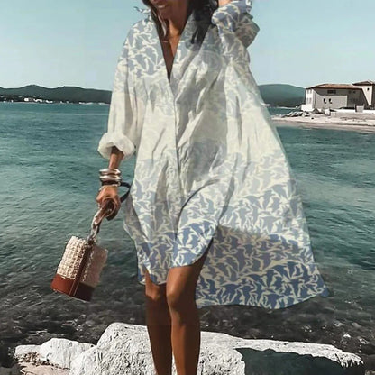 Cressida | Women’s Summer Casual Oversized Shirt Dress