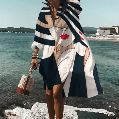 Cressida | Women’s Summer Casual Oversized Shirt Dress