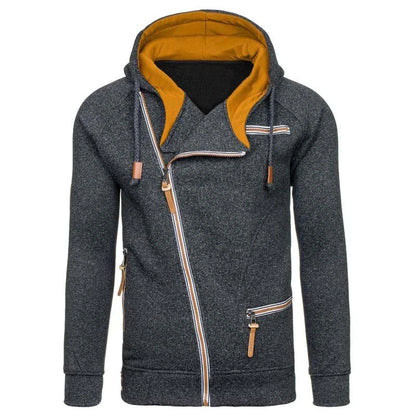 Dexter | Men’s Casual Fleece Hoodie with Zippered Pockets