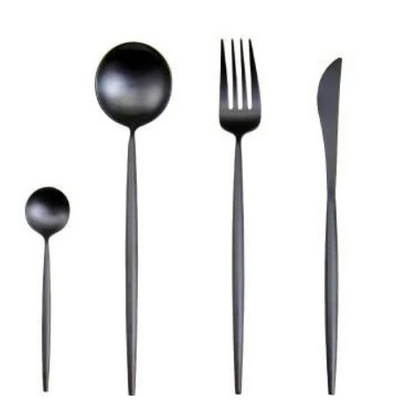 PrestigeCut 24-Piece | Gold & Silver Stainless Steel Dining Collection