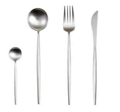 PrestigeCut 24-Piece | Gold & Silver Stainless Steel Dining Collection