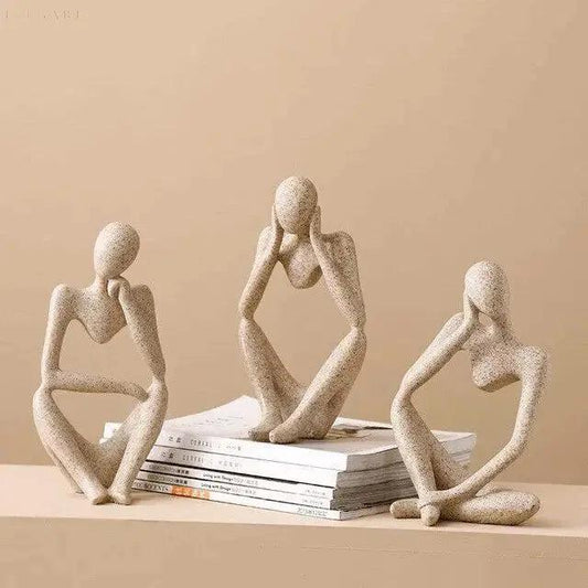 MindMuse Resin Sculpture | Abstract Thought-Inspired Modern Home Accent