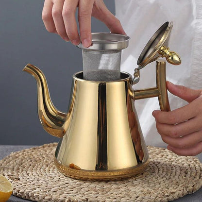 Tea Kettle for Induction | Stainless Steel with Strainer Filter