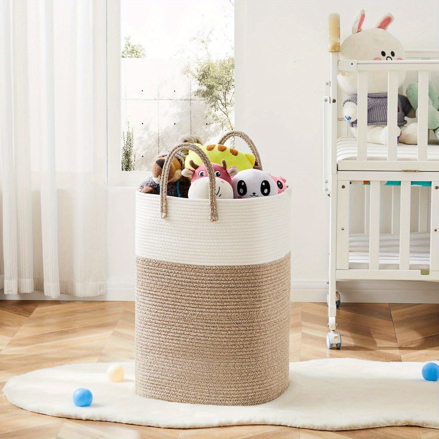 CloudNest Laundry Basket | Soft-Spun Style with 60L of Spacious Comfort