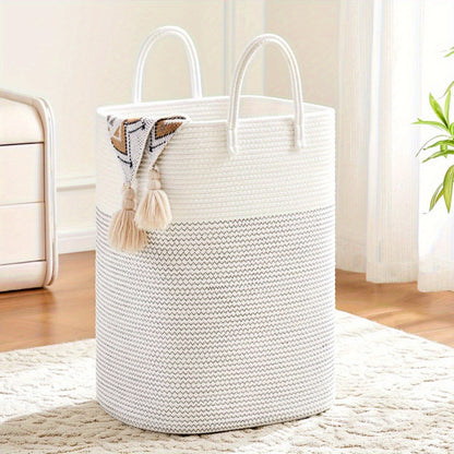 CloudNest Laundry Basket | Soft-Spun Style with 60L of Spacious Comfort