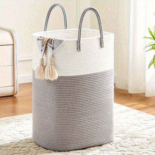 CloudNest Laundry Basket | Soft-Spun Style with 60L of Spacious Comfort