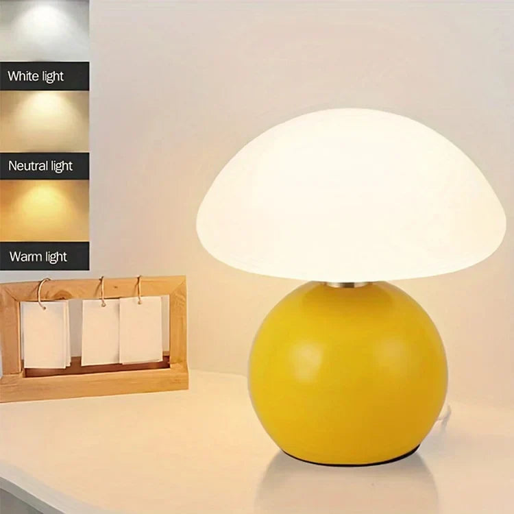 Celestia Glow | Soft Blush LED Ceramic Lamp