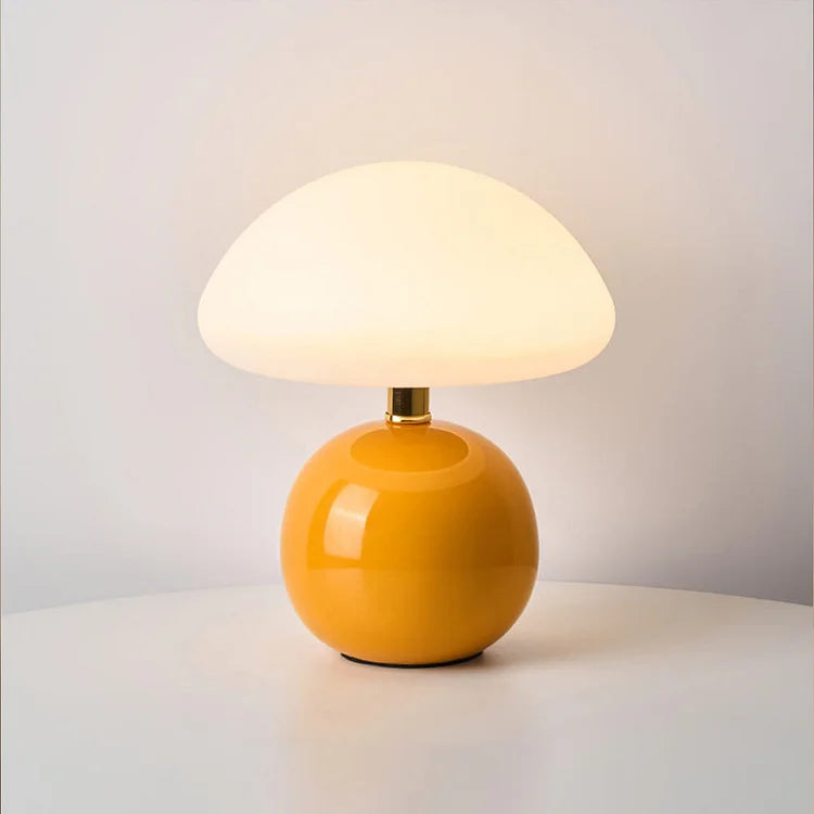 Celestia Glow | Soft Blush LED Ceramic Lamp